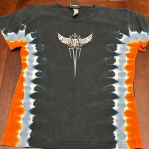 Harley-Davidson Short Sleeve Tie-Dye Tee - Black, Orange, White